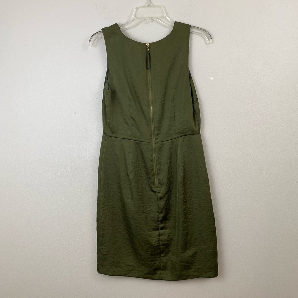 LOFT Green Ruffled Dress - Picture 3 of 5